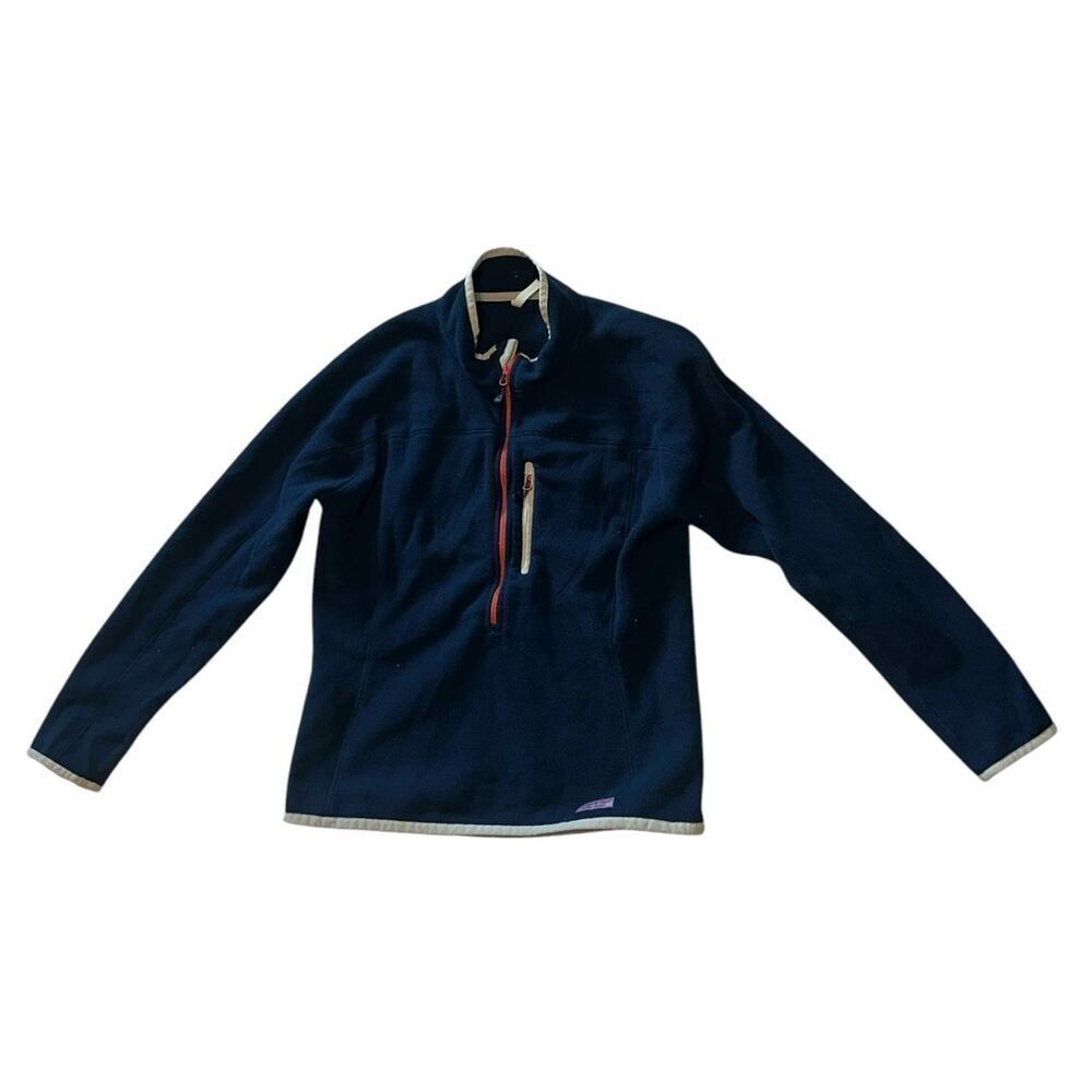 Rare Vineyard Vines Boys Heritage Fleece QuarterZip Jacket Youth Xlarge Blue